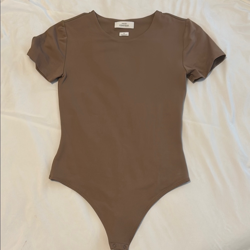 Aritzia small brown contour bodysuit